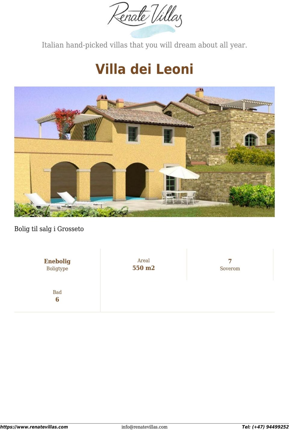 Villa dei Leoni Bolig til salg i