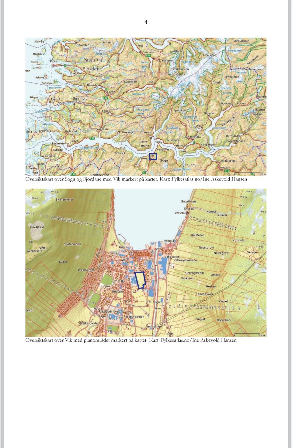 no/Ine Askevold Hansen Oversiktskart over Vik med