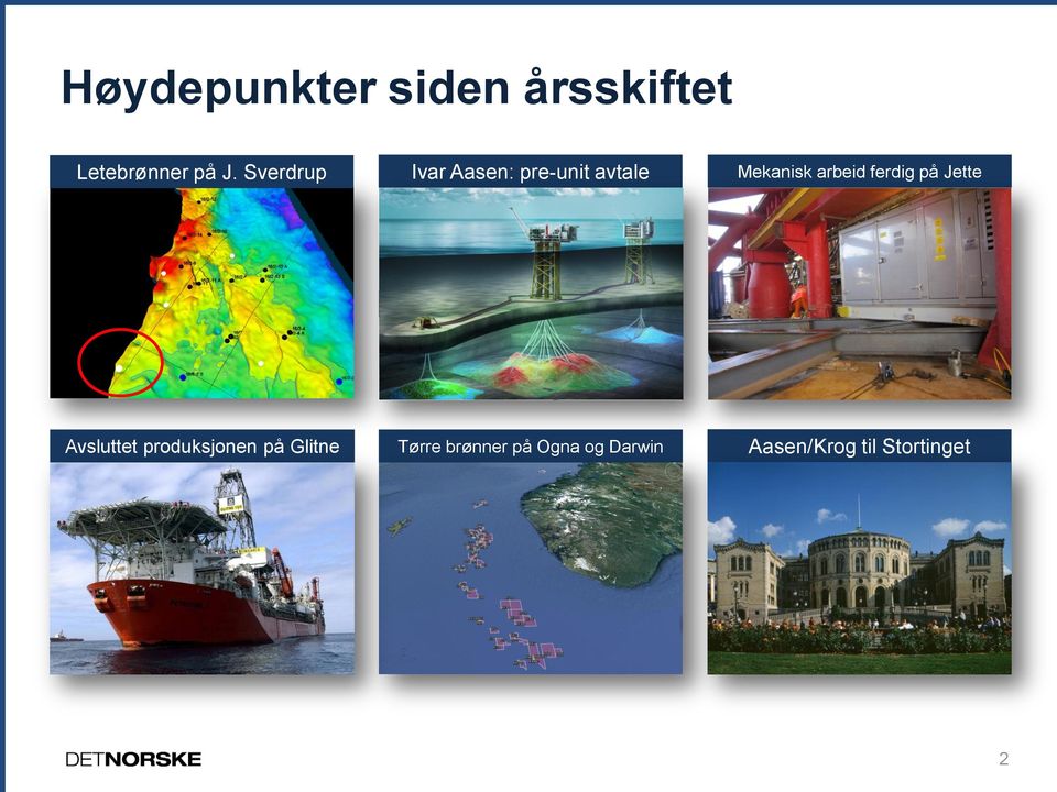 ferdig på Jette Avsluttet produksjonen på Glitne