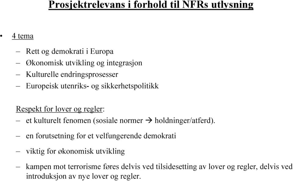 fenomen (sosiale normer holdninger/atferd).