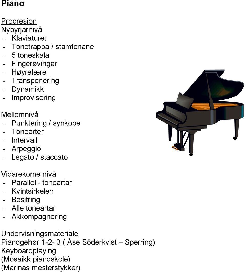 Parallell- toneartar - Kvintsirkelen - Besifring - Alle toneartar - Akkompagnering Undervisningsmateriale