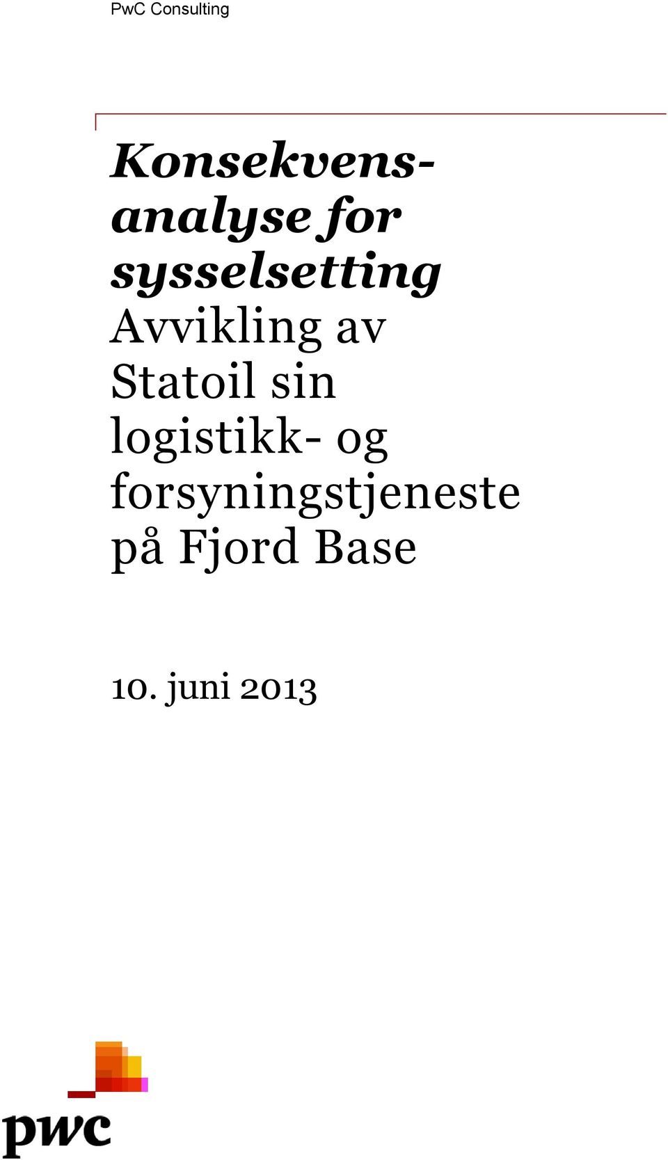 Statoil sin logistikk- og
