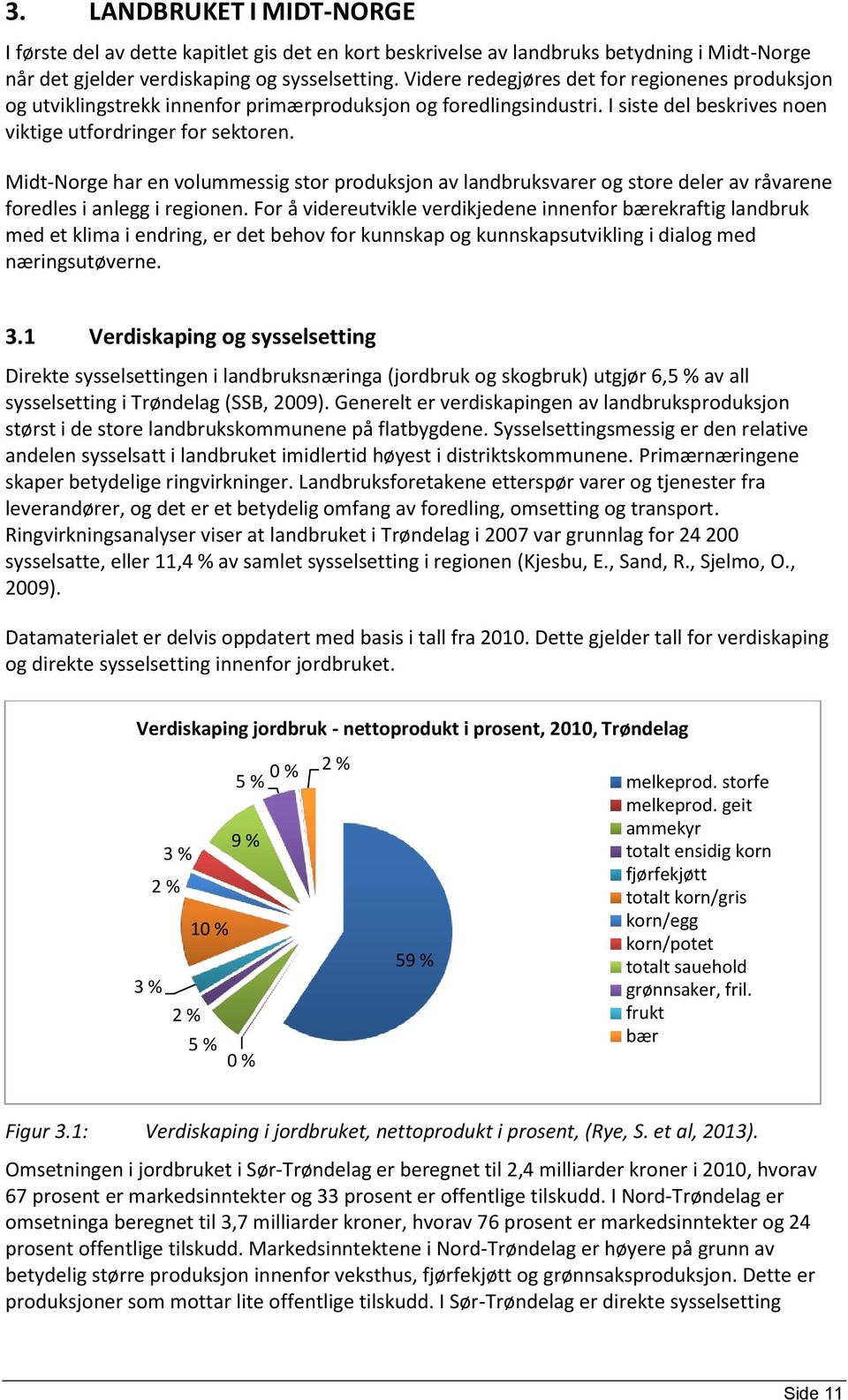 Midt-Norge har en volummessig stor produksjon av landbruksvarer og store deler av råvarene foredles i anlegg i regionen.