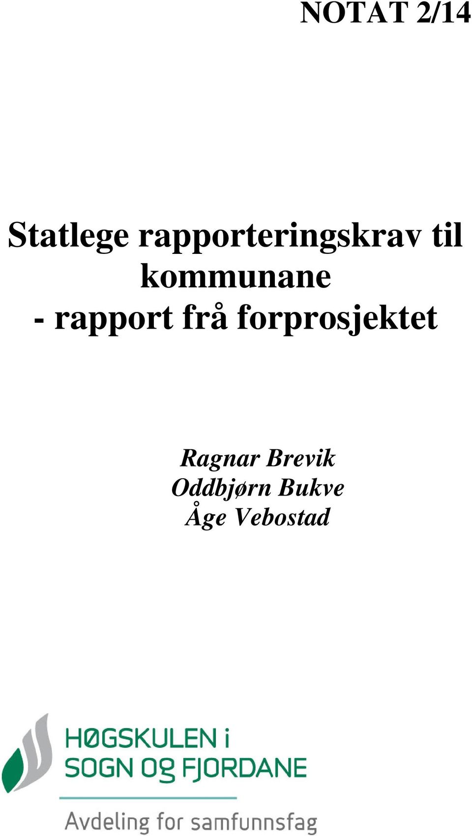 kommunane - rapport frå