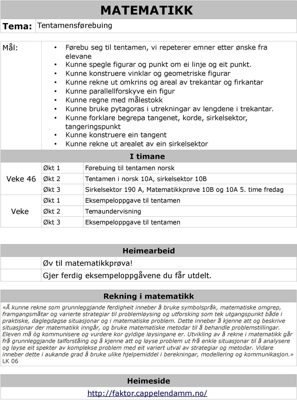 utrekningar av lengdene i trekantar.