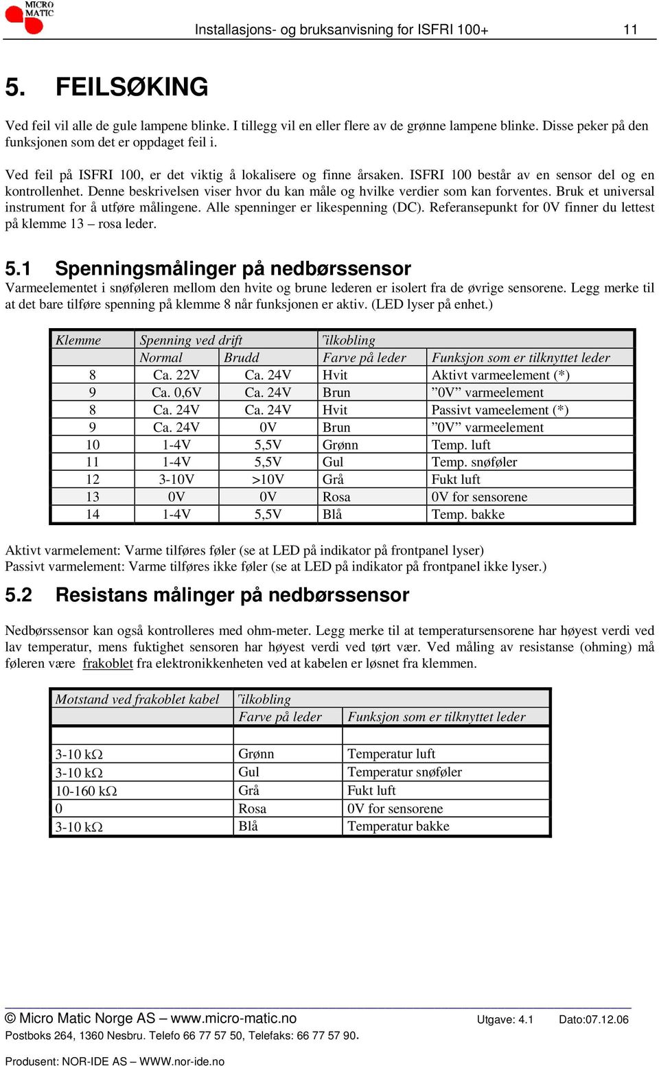 Denne beskrivelsen viser hvor du kan måle og hvilke verdier som kan forventes. Bruk et universal instrument for å utføre målingene. Alle spenninger er likespenning (DC).