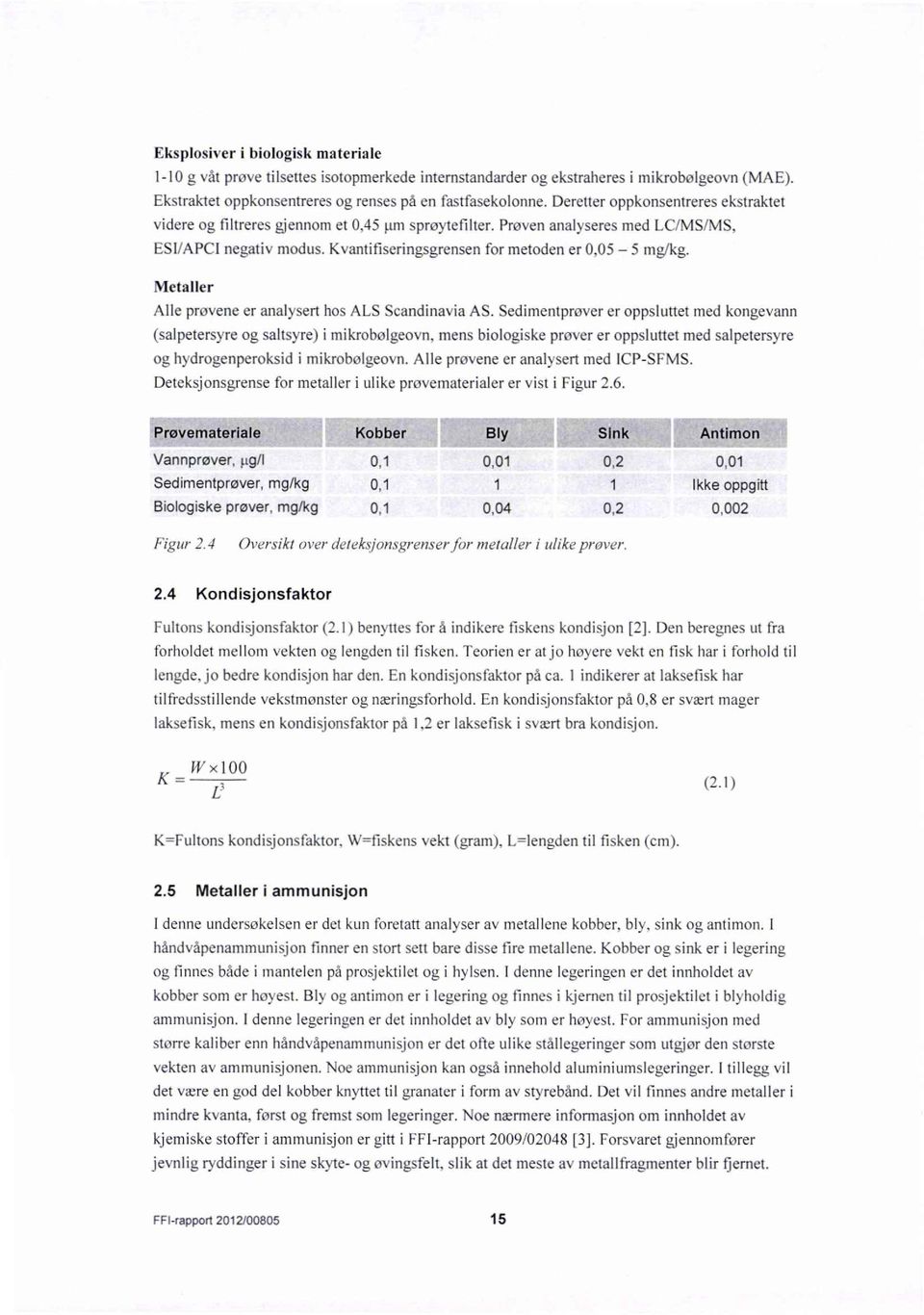 Metaller Alle provene er analysert hos ALS Scandinavia AS.