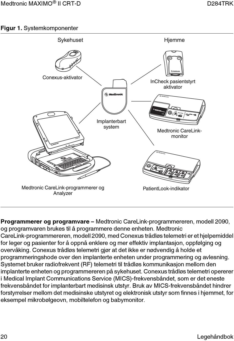 Conexus trådløs telemetri gjør at det ikke er nødvendig å holde et programmeringshode over den implanterte enheten under programmering og avlesning.