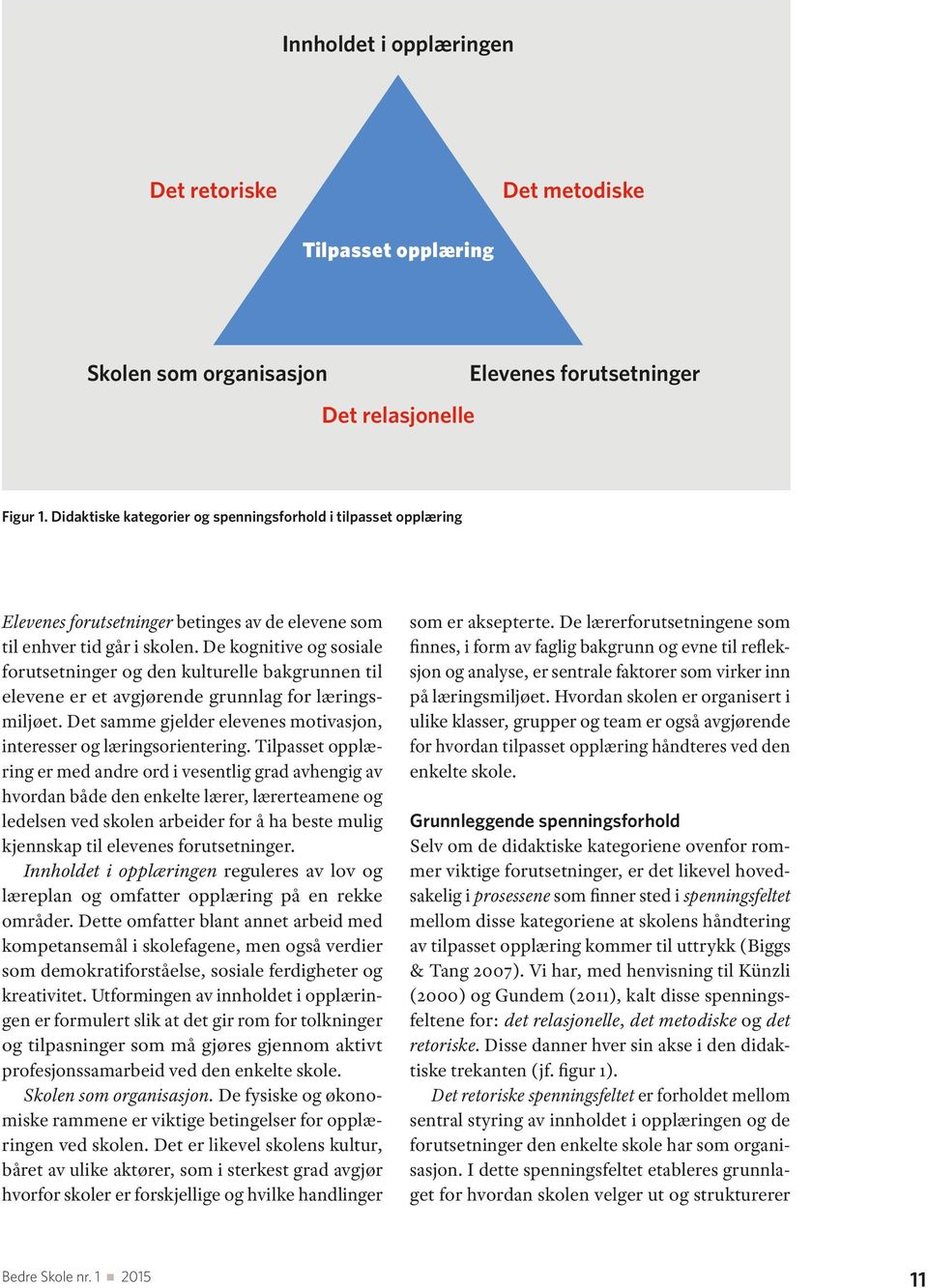 De kognitive og sosiale forutsetninger og den kulturelle bakgrunnen til elevene er et avgjørende grunnlag for læringsmiljøet. Det samme gjelder elevenes motivasjon, interesser og læringsorientering.