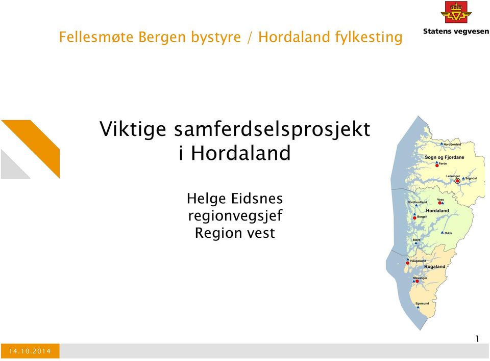 Hordaland Organisering av Region vest