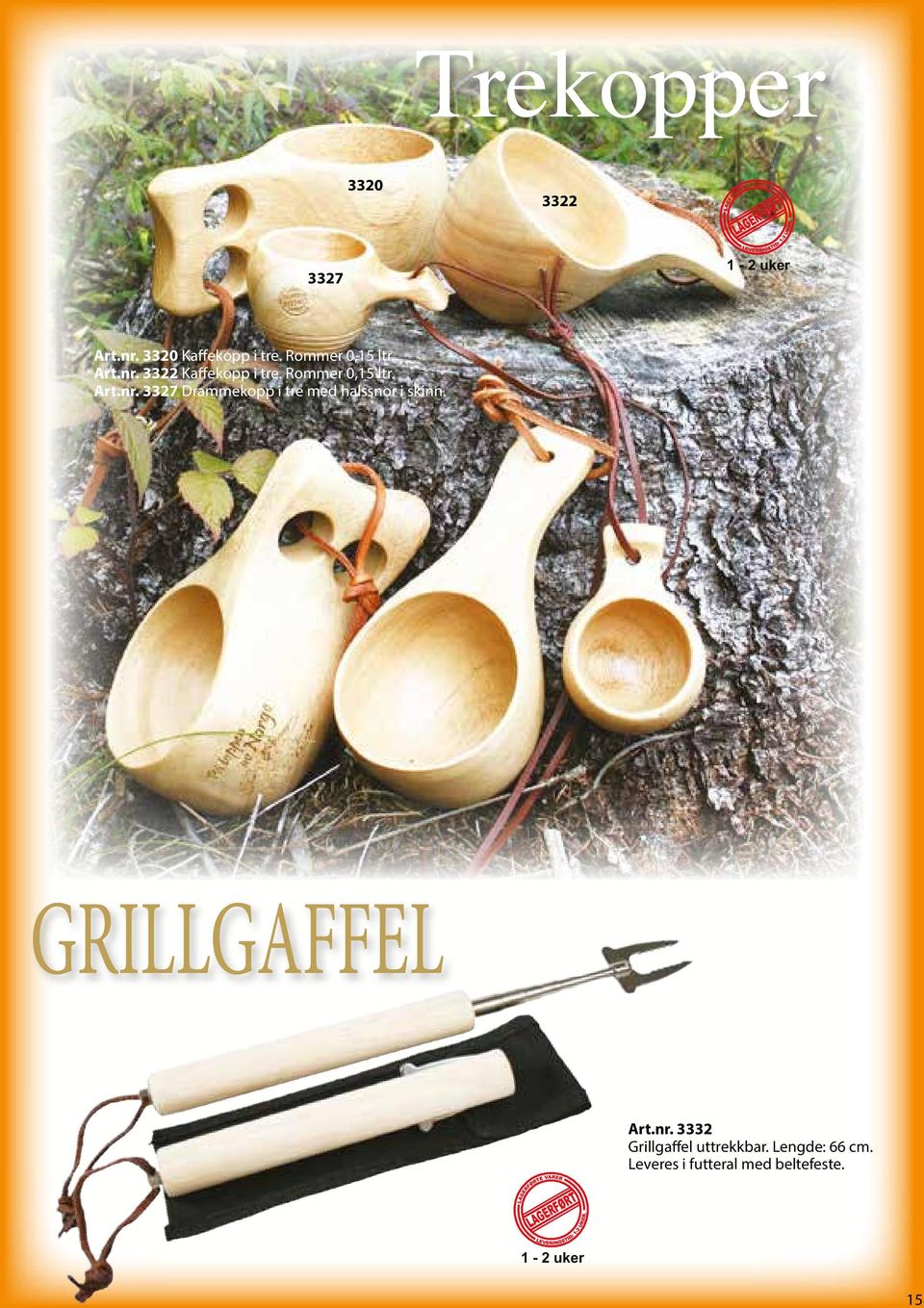 GRILLGAFFEL Art.nr. 3332 Grillgaffel uttrekkbar. Lengde: 66 cm.