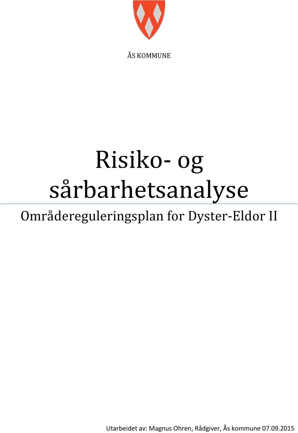 Områdereguleringsplan for