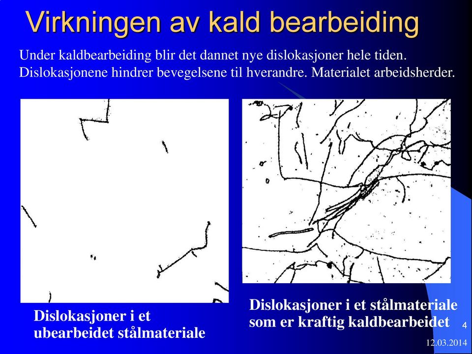 Dislokasjonene hindrer bevegelsene til hverandre.