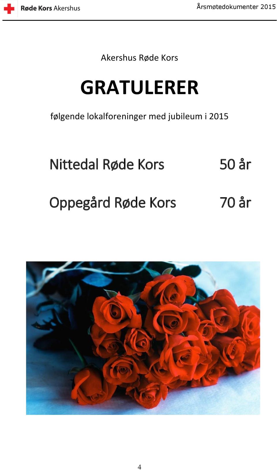 jubileum i 2015 Nittedal Røde