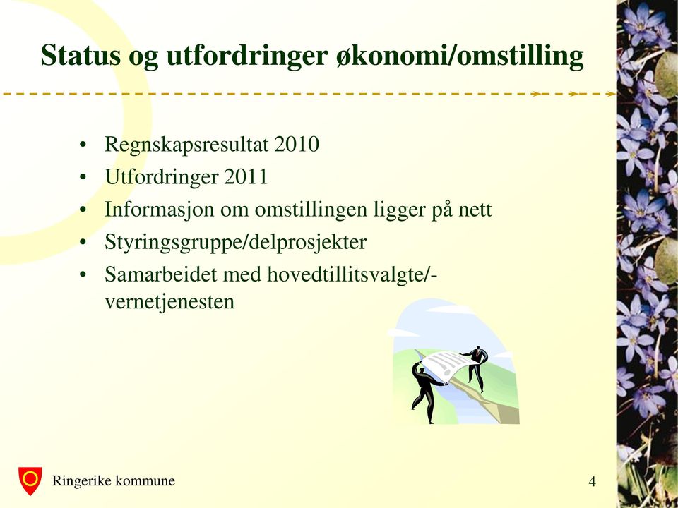 Informasjon om omstillingen ligger på nett