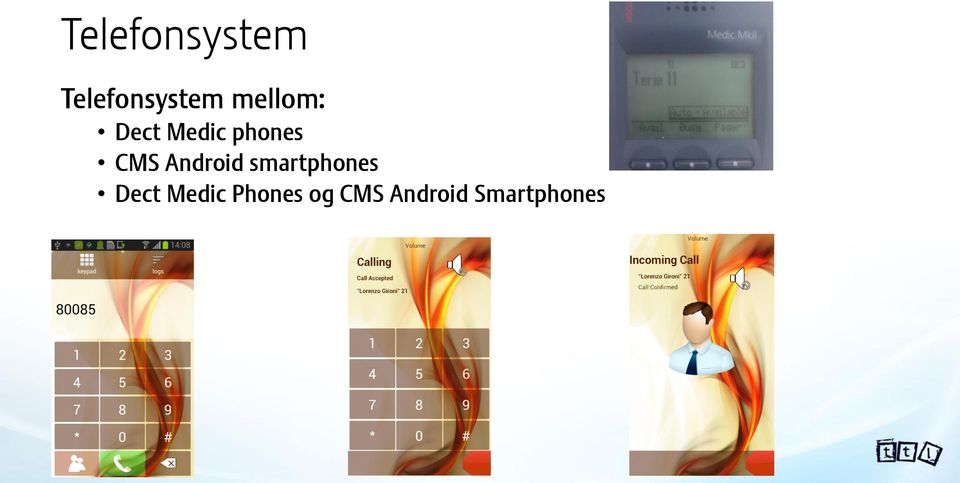 Android smartphones Dect Medic