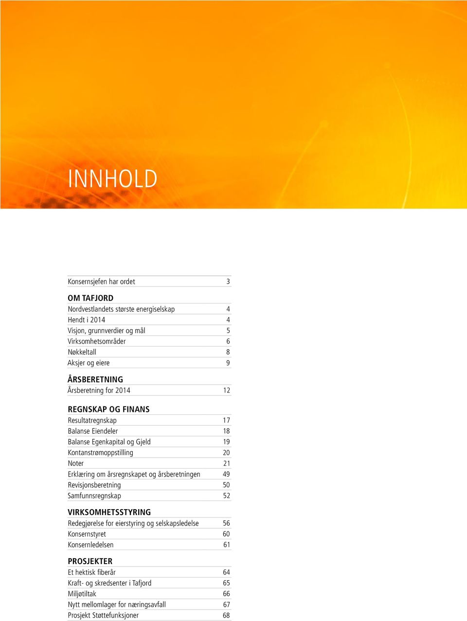 21 Erklæring om årsregnskapet og årsberetningen 49 Revisjonsberetning 50 Samfunnsregnskap 52 VIRKSOMHETSSTYRING Redegjørelse for eierstyring og selskapsledelse 56