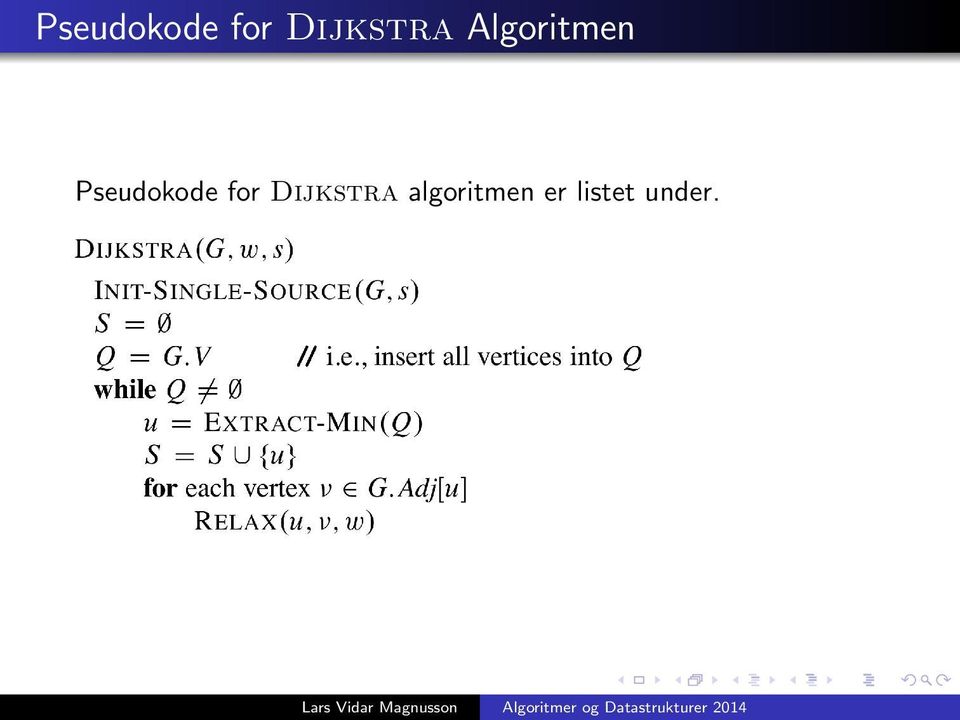 Dijkstra algoritmen