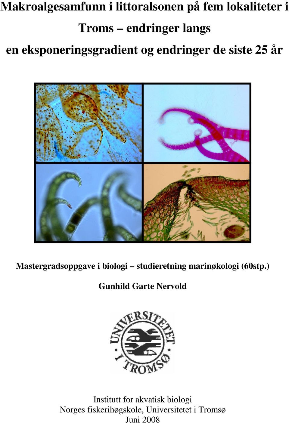 biologi studieretning marinøkologi (60stp.