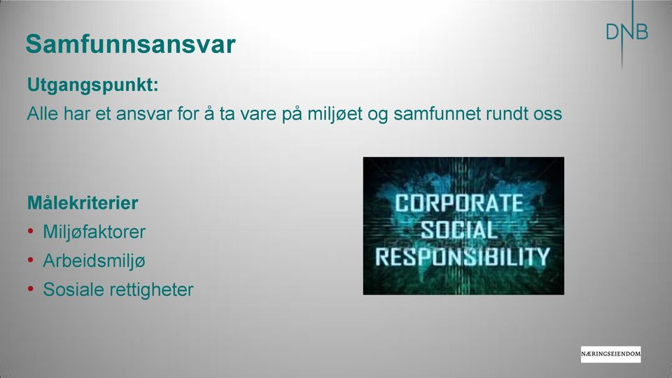 samfunnet rundt oss Målekriterier