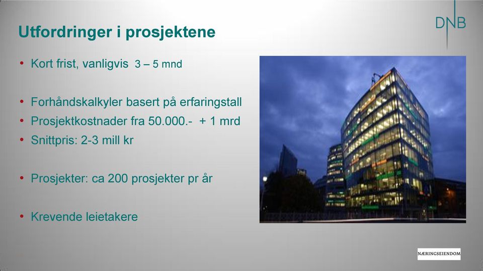 Prosjektkostnader fra 50.000.