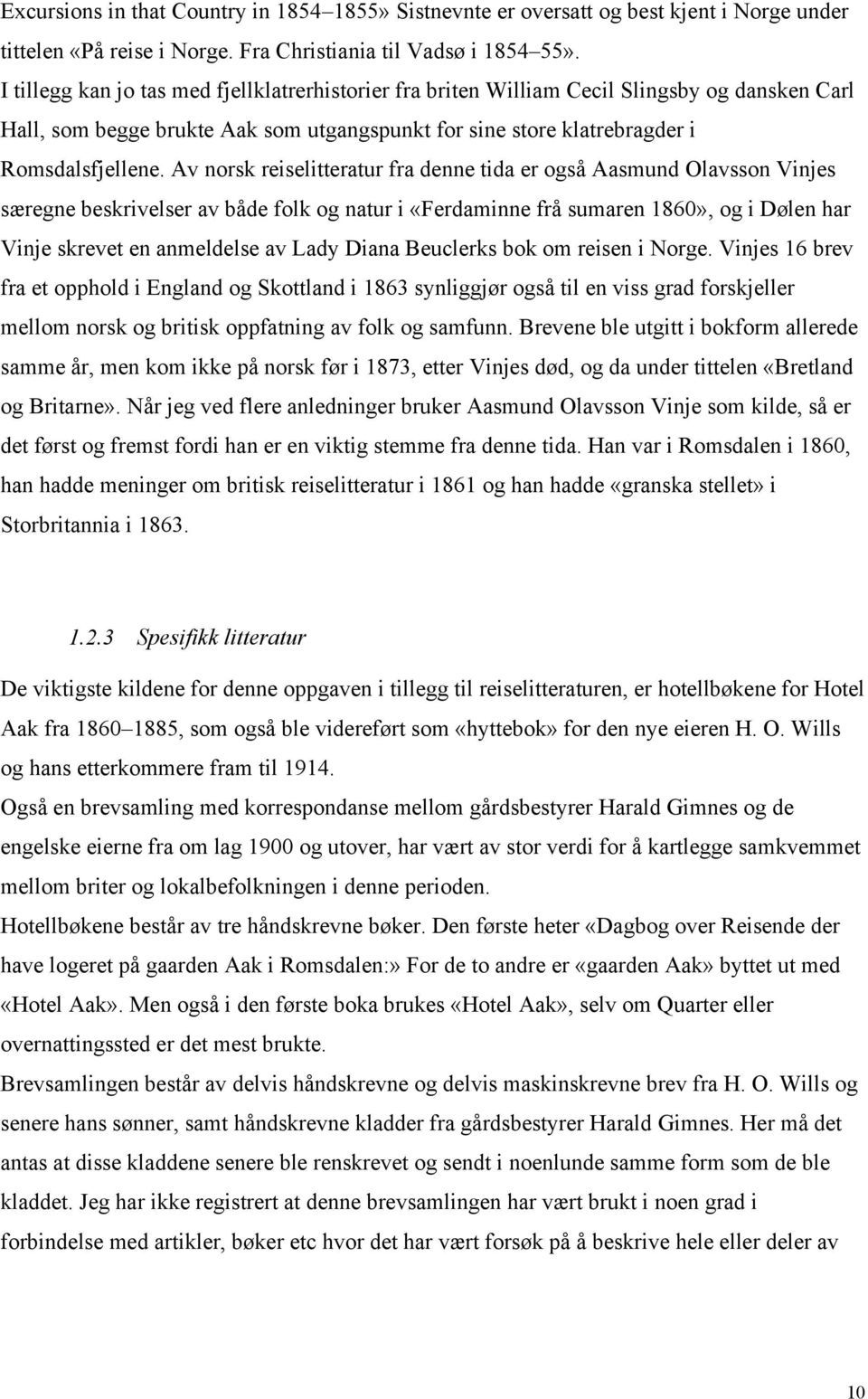 Av norsk reiselitteratur fra denne tida er også Aasmund Olavsson Vinjes særegne beskrivelser av både folk og natur i «Ferdaminne frå sumaren 1860», og i Dølen har Vinje skrevet en anmeldelse av Lady