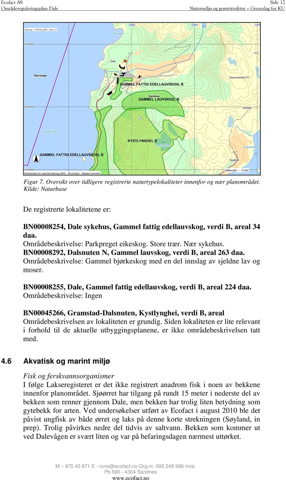 BN00008292, Dalsnuten N, Gammel lauvskog, verdi B, areal 263 daa. Områdebeskrivelse: Gammel bjørkeskog med en del innslag av sjeldne lav og moser.