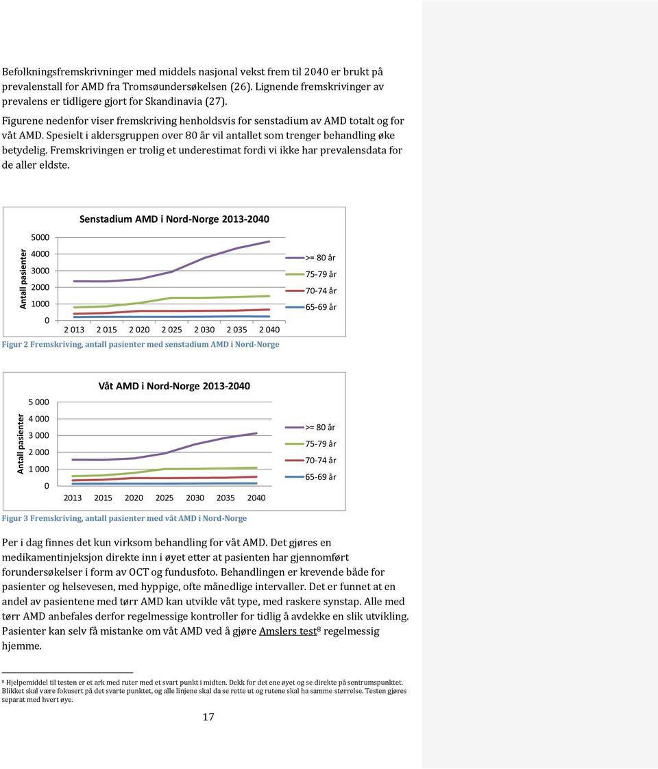 Spesielt i aldersgruppen over 80 år vil antallet som trenger behandling øke betydelig. Fremskrivingen er trolig et underestimat fordi vi ikke har prevalensdata for de aller eldste.