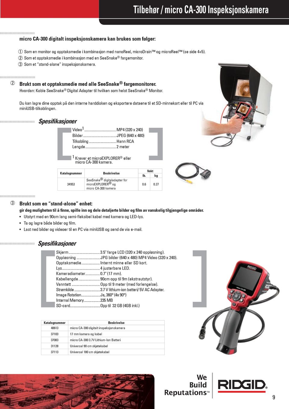 Hvordan: Koble SeeSnake Digital Adapter til hvilken som helst SeeSnake Monitor.