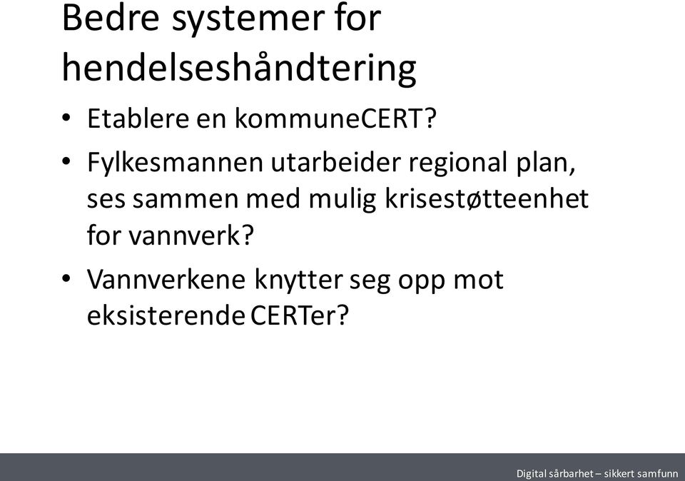 Fylkesmannen utarbeider regional plan, ses sammen