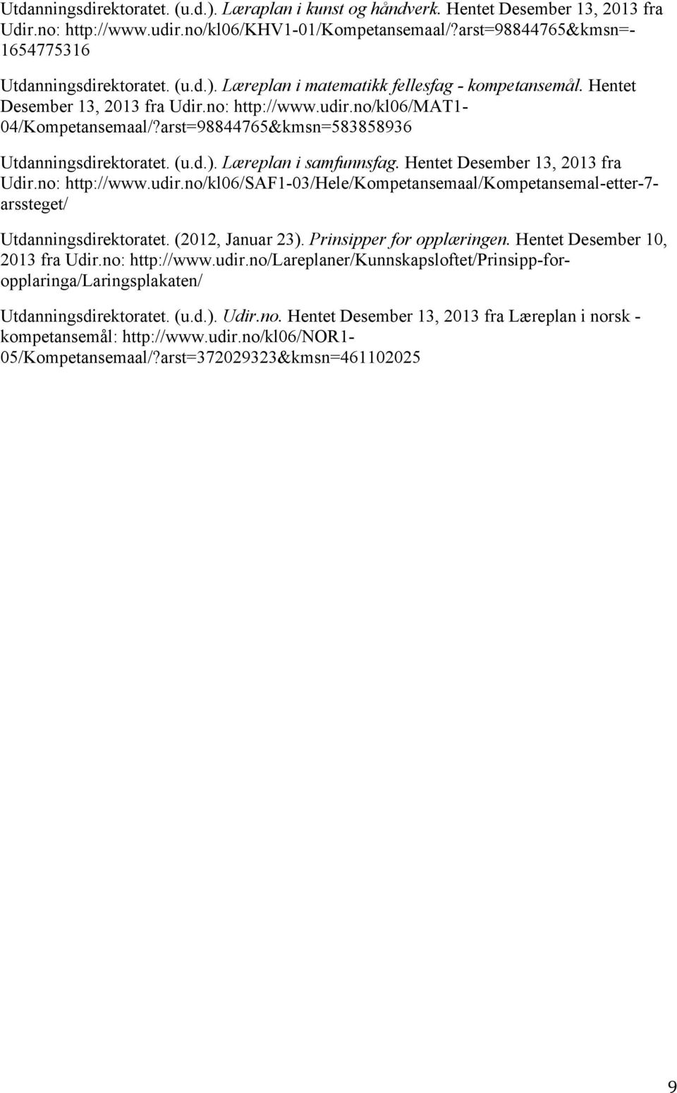 arst=98844765&kmsn=583858936 Utdanningsdirektoratet. (u.d.). Læreplan i samfunnsfag. Hentet Desember 13, 2013 fra Udir.no: http://www.udir.