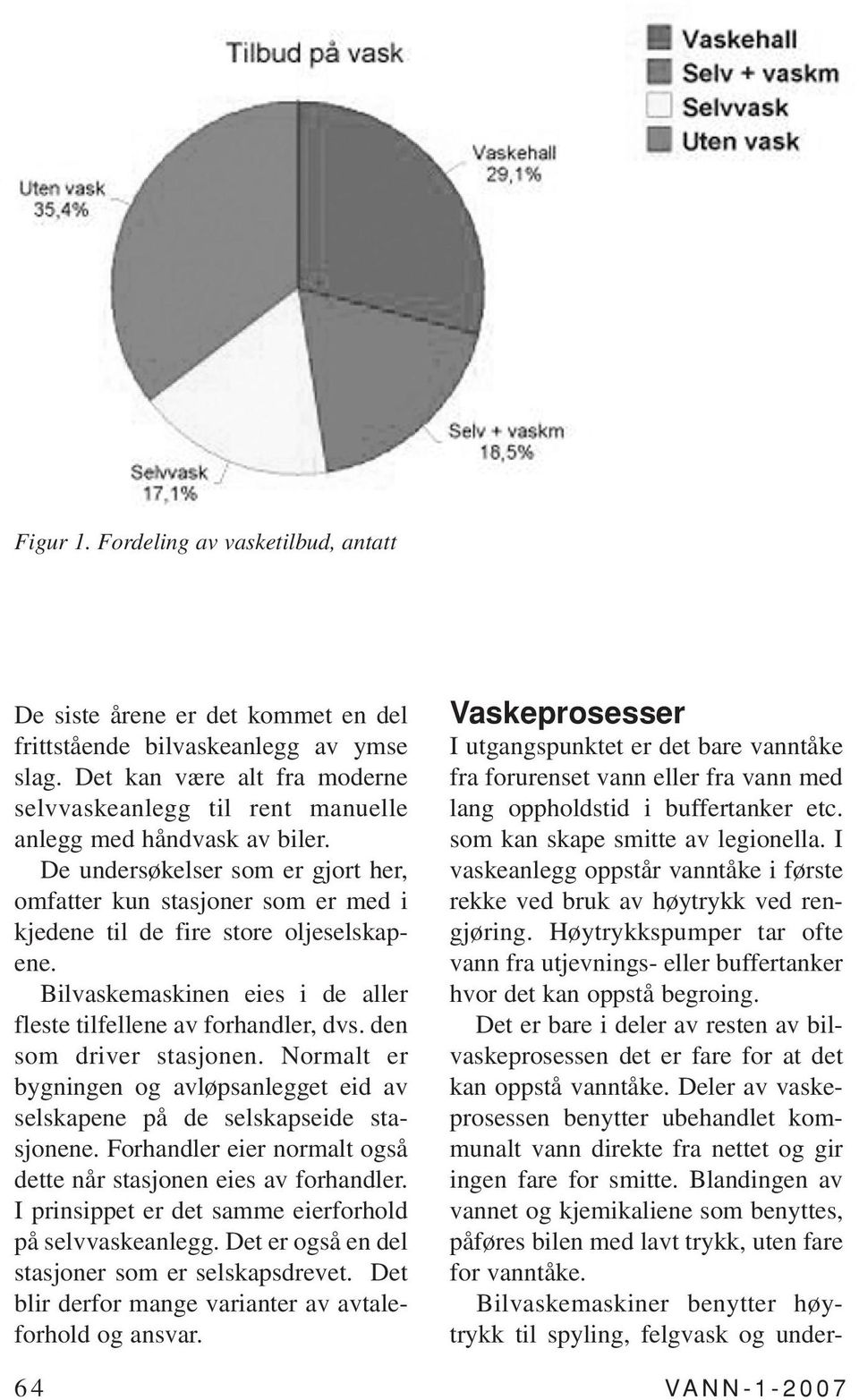 De undersøkelser som er gjort her, omfatter kun stasjoner som er med i kjedene til de fire store oljeselskapene. Bilvaskemaskinen eies i de aller fleste tilfellene av forhandler, dvs.