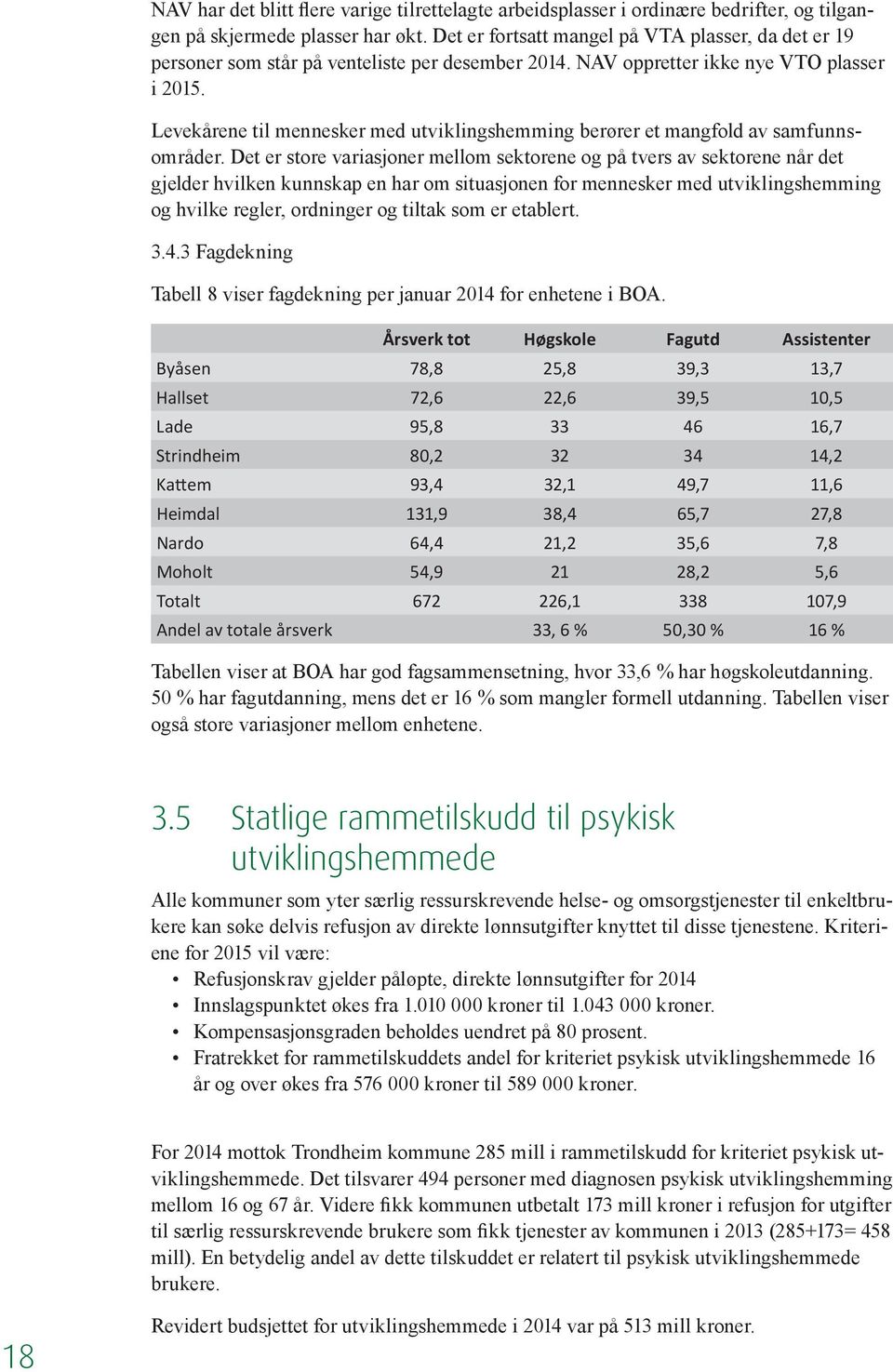 Levekårene til mennesker med utviklingshemming berører et mangfold av samfunnsområder.