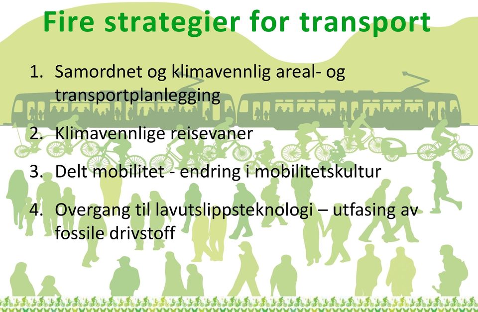 2. Klimavennlige reisevaner 3.