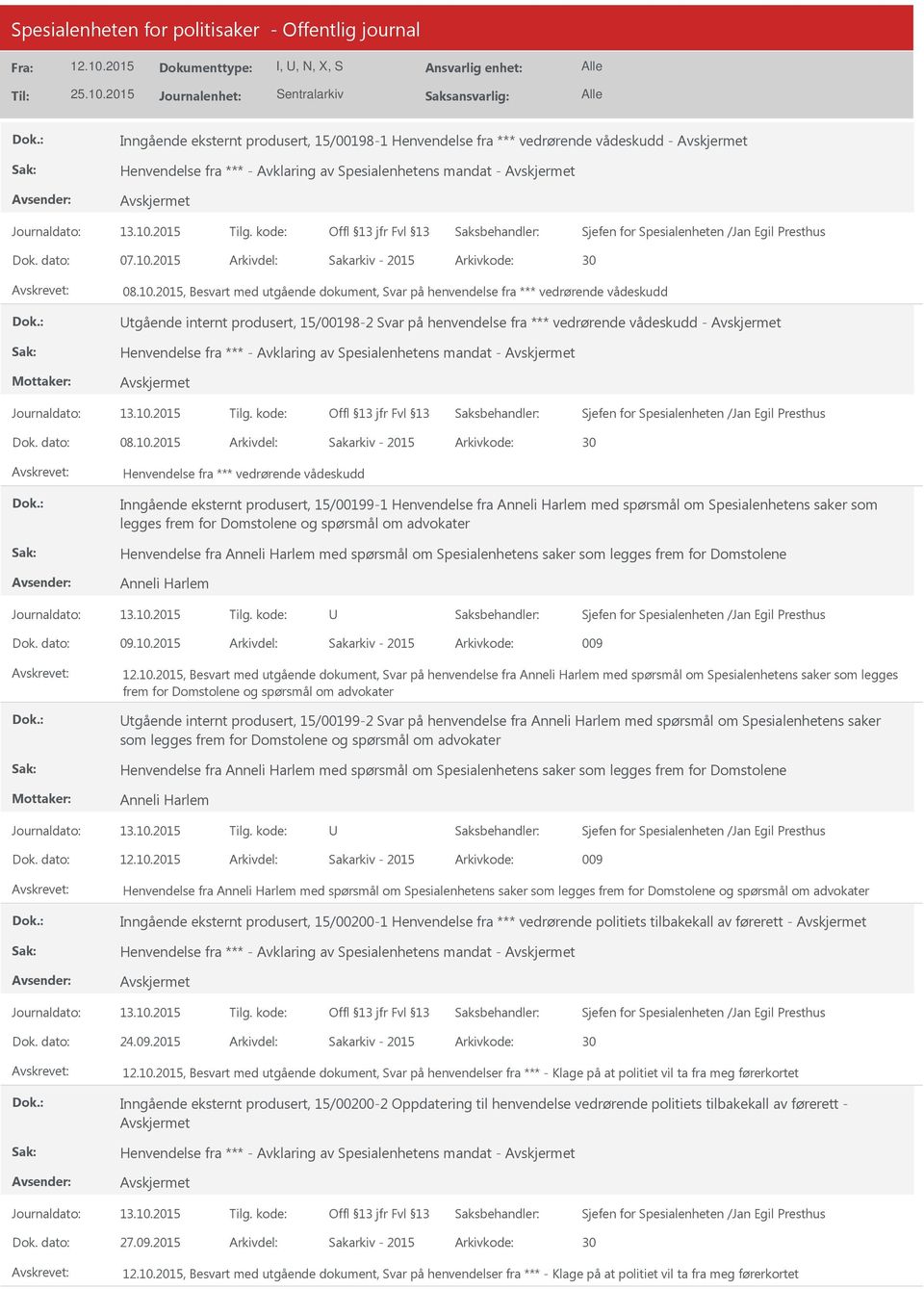 2015, Besvart med utgående dokument, Svar på henvendelse fra *** vedrørende vådeskudd tgående internt produsert, 15/00198-2 Svar på henvendelse fra *** vedrørende vådeskudd - Henvendelse fra *** -