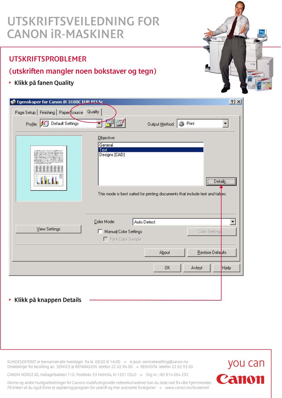 bokstaver og tegn) Klikk på