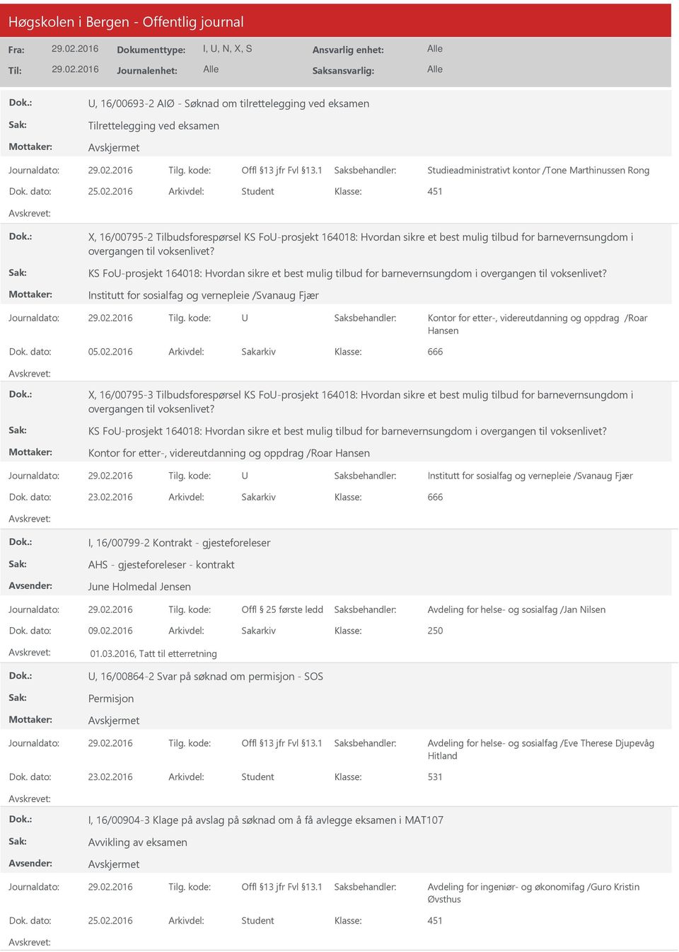 KS Fo-prosjekt 164018: Hvordan sikre et best mulig tilbud for barnevernsungdom i overgangen til voksenlivet?