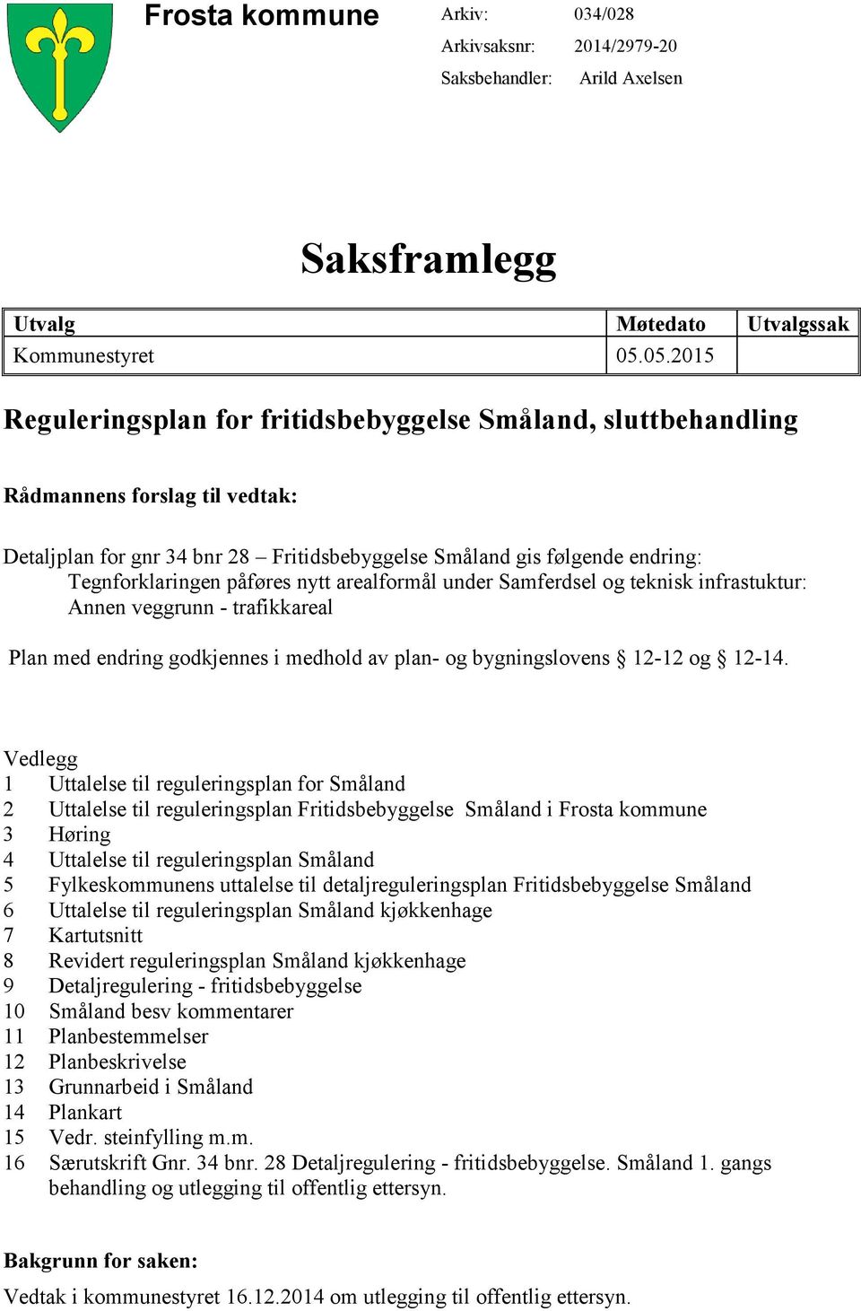 påføres nytt arealformål under Samferdsel og teknisk infrastuktur: Annen veggrunn - trafikkareal Plan med endring godkjennes i medhold av plan- og bygningslovens 12-12 og 12-14.