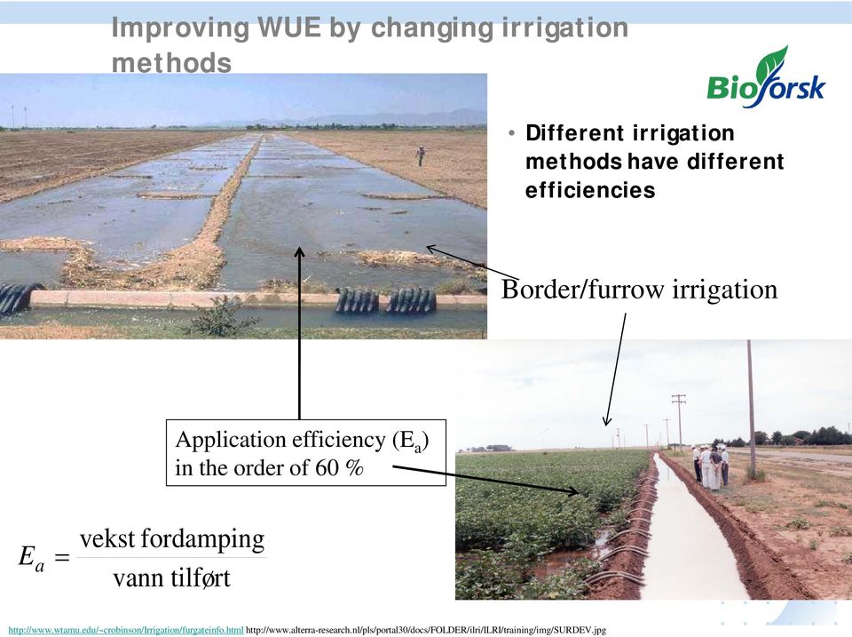 a = vekst fordamping vann tilført http://www.wtamu.edu/~crobinson/irrigation/furgateinfo.