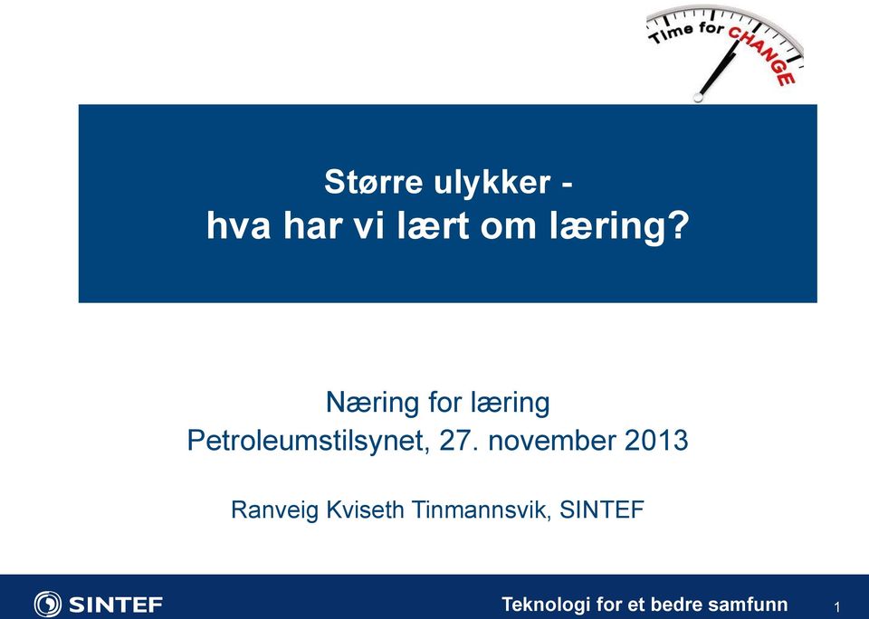 Næring for læring Petroleumstilsynet, 27.