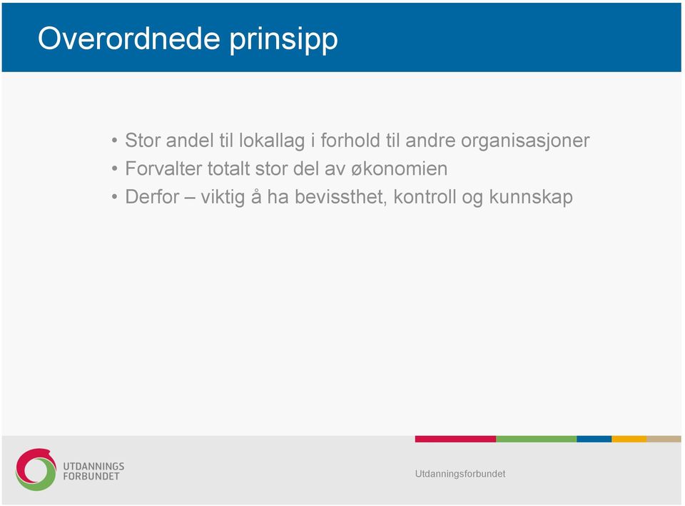 organisasjoner Forvalter totalt stor del