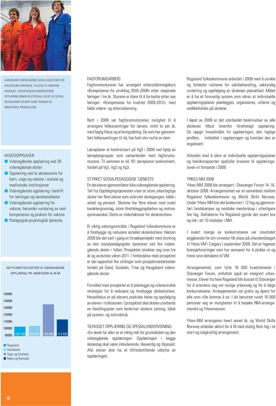 FAGFORUMSARBEID Fagforumsstyrene har arrangert etterutdanningskurs «Kompetanse for utvikling 2005-2008» etter nasjonale føringer i tre år.