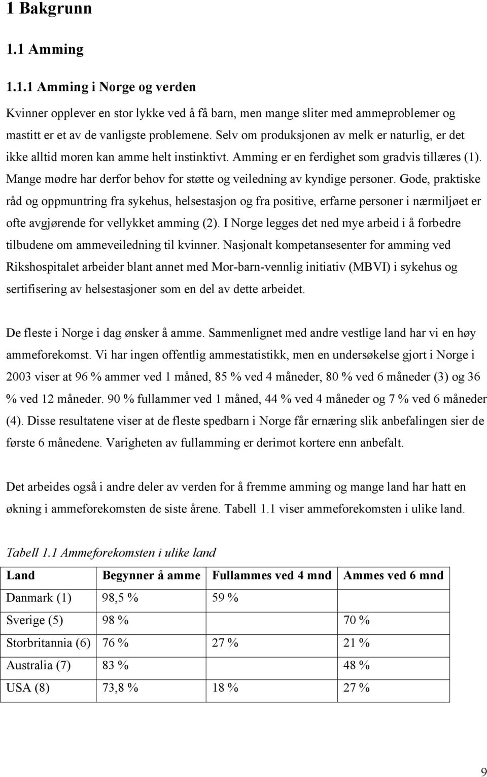 Mange mødre har derfor behov for støtte og veiledning av kyndige personer.