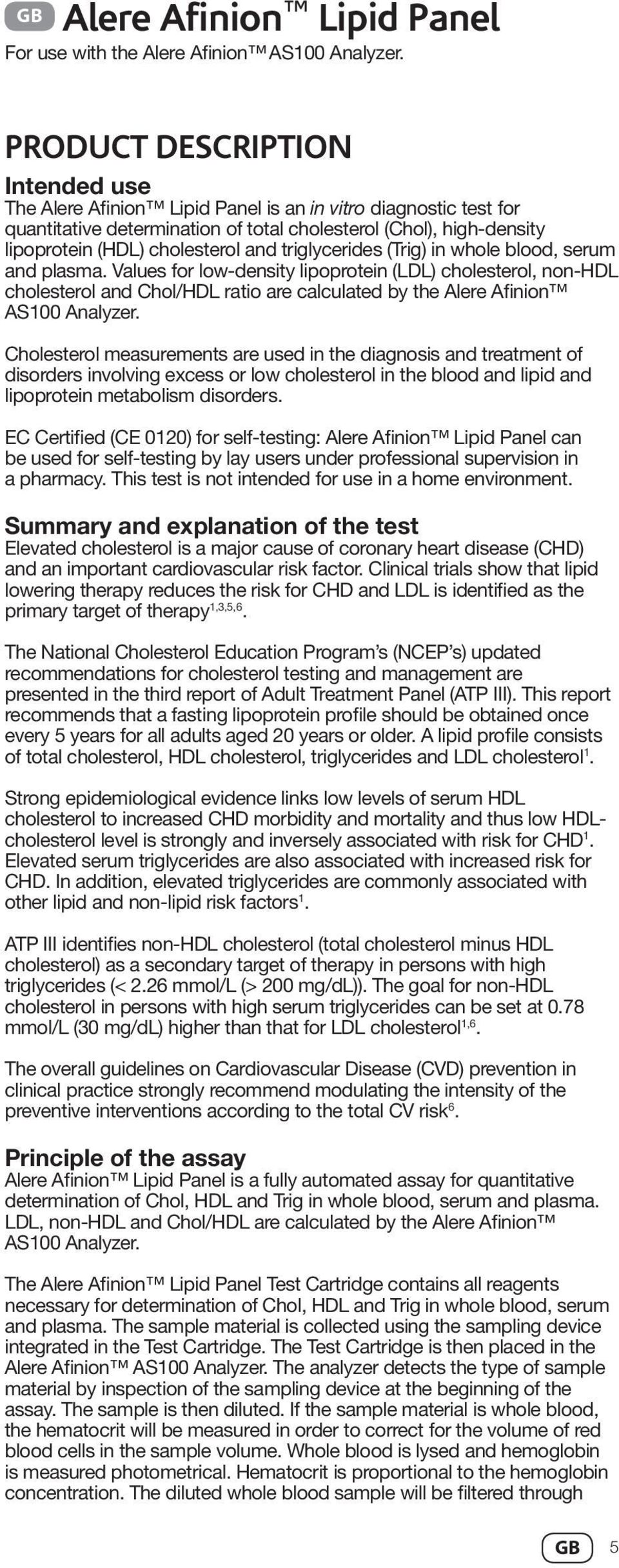 and triglycerides (Trig) in whole blood, serum and plasma.