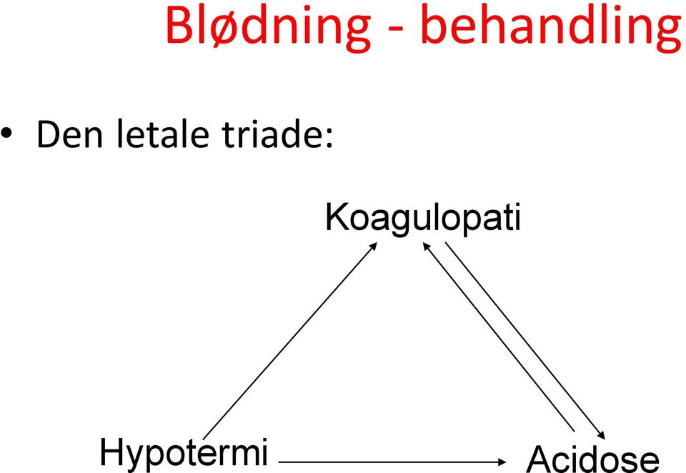 letale triade: