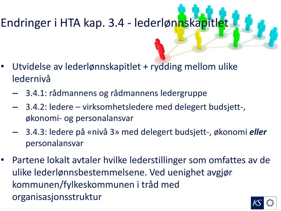 budsjett-, økonomi eller personalansvar Partene lokalt avtaler hvilke lederstillinger som omfattes av de ulike