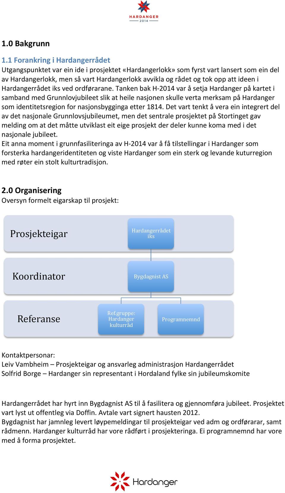 ideen i Hardangerrådet iks ved ordførarane.