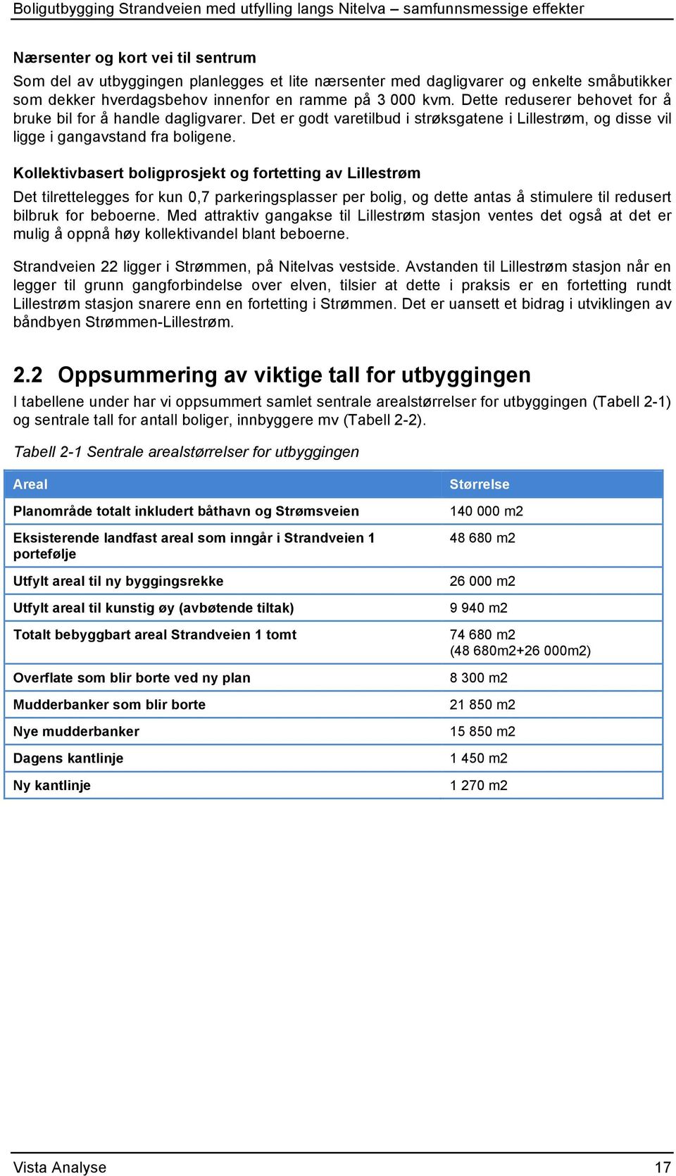Kollektivbasert boligprosjekt og fortetting av Lillestrøm Det tilrettelegges for kun 0,7 parkeringsplasser per bolig, og dette antas å stimulere til redusert bilbruk for beboerne.