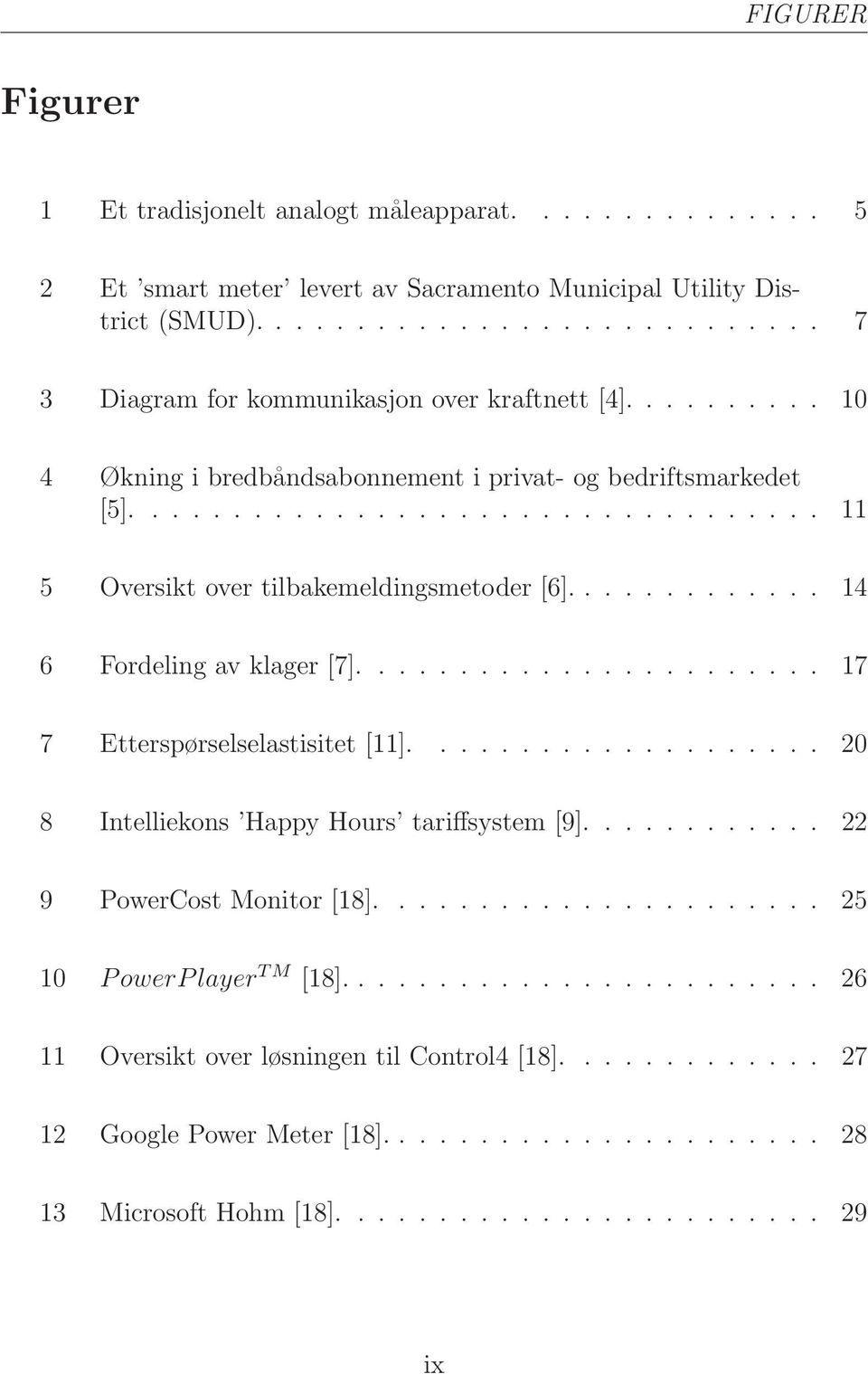 ...................... 17 7 Etterspørselselastisitet [11].................... 20 8 Intelliekons Happy Hours tariffsystem [9]............ 22 9 PowerCost Monitor [18]...................... 25 10 PowerPlayer TM [18].