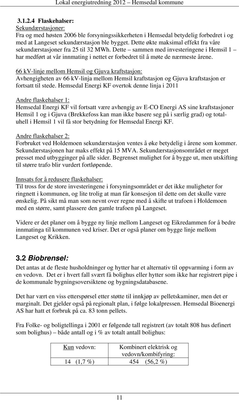 66 kv-linje mellom Hemsil og Gjuva kraftstasjon: Avhengigheten av 66 kv-linja mellom Hemsil kraftstasjon og Gjuva kraftstasjon er fortsatt til stede.